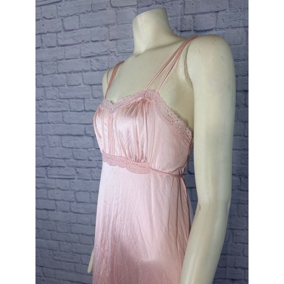 American Vintage 60's Nightgown Lingerie Slip bundle of 2 pink & green size XS - Picture 3 of 11